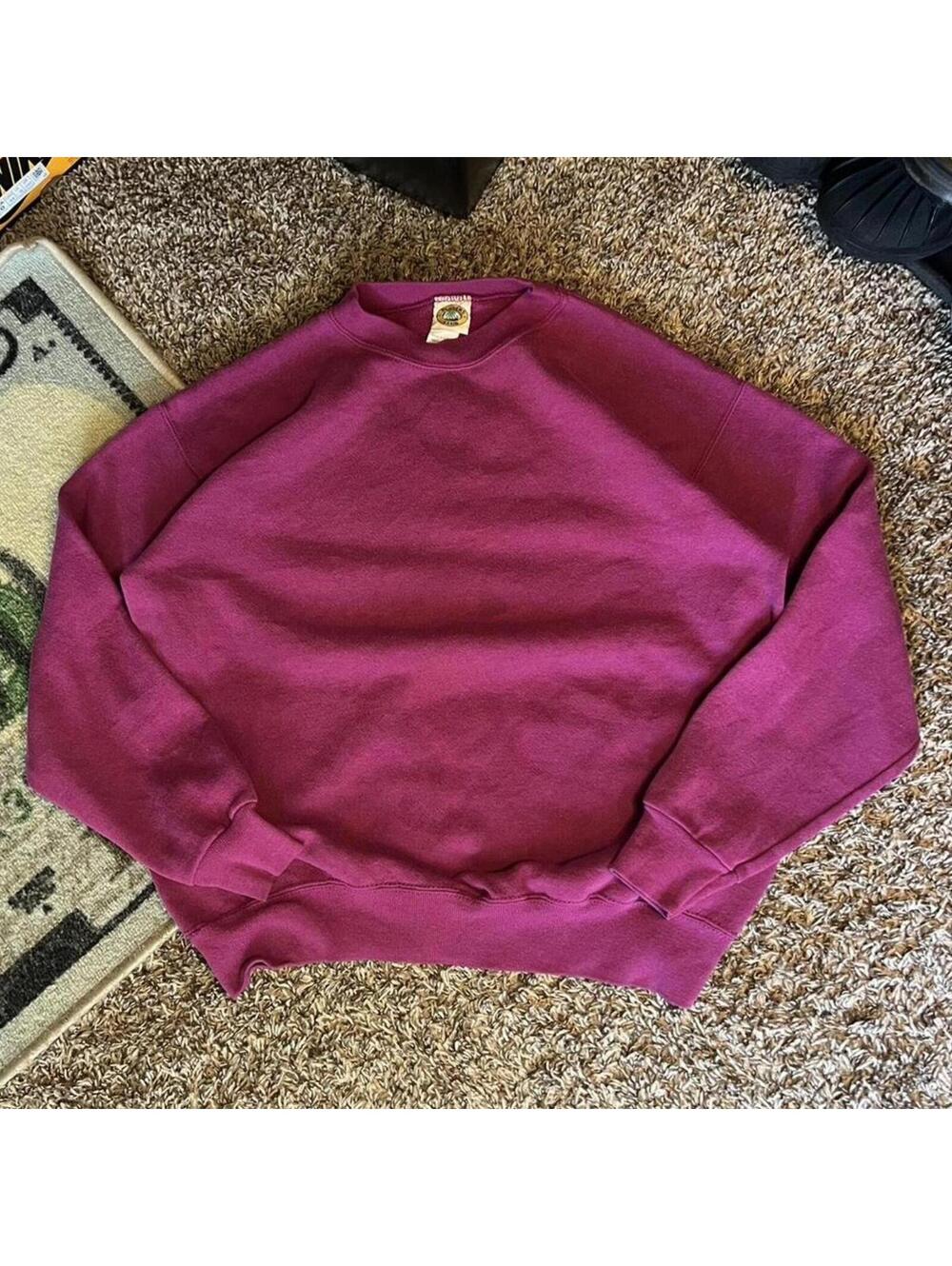 90s Purple Blank Players Club Crew